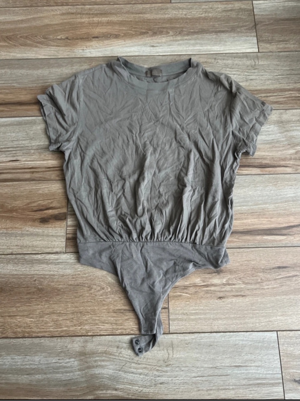 Nuuds Brown Thong Bodysuit Medium